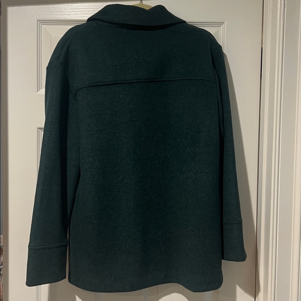 Vince Forest Green Wool Coat - Picture 3 of 5